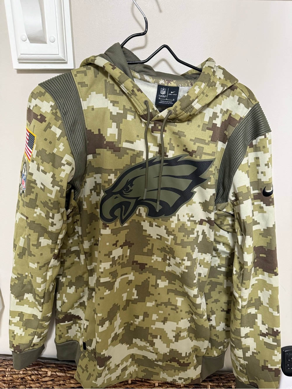 Nike Camo Philadelphia Eagles Hoodie - Olive/Khaki/Brown